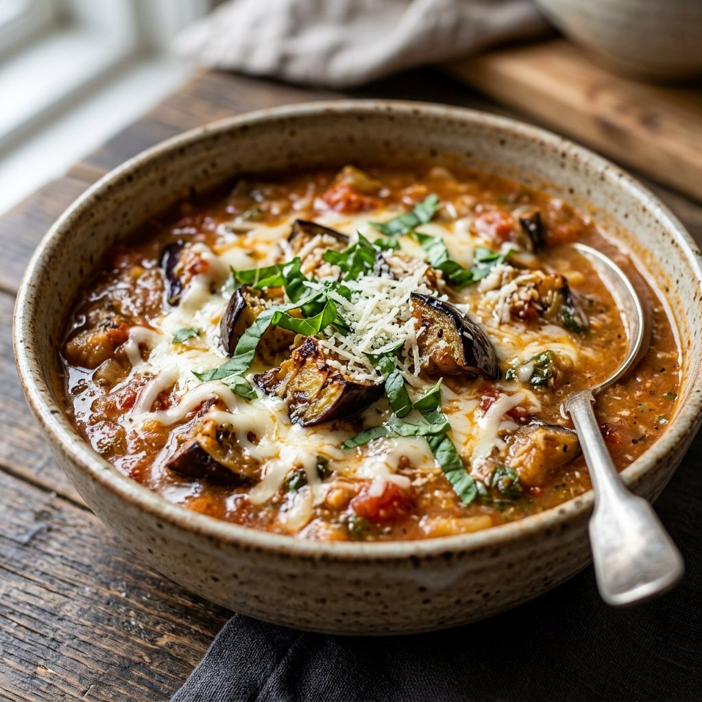 Eggplant Parmesan Soup Recipe: Creamy Italian Comfort in a Bowl 2026 12 Eggplant parmesan soup recipe