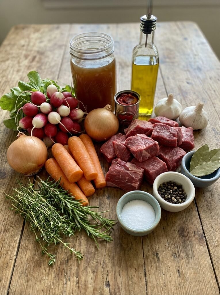 Beef Bourguignon ingredients 202604111833