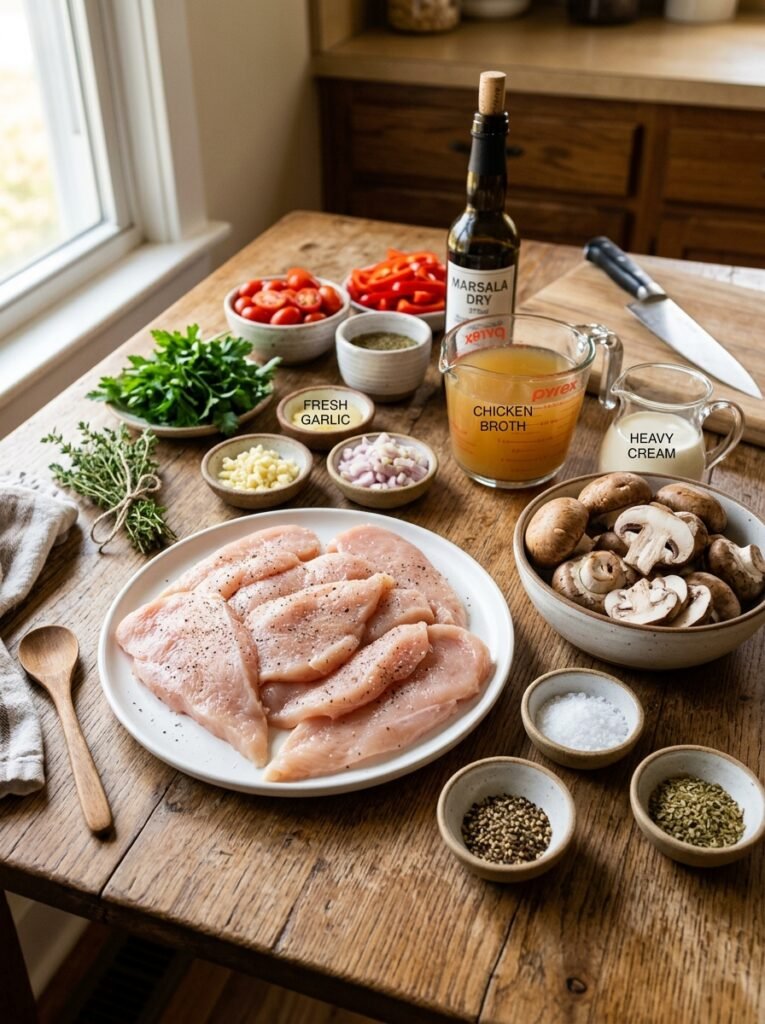 Chicken Marsala ingredients 202604221804