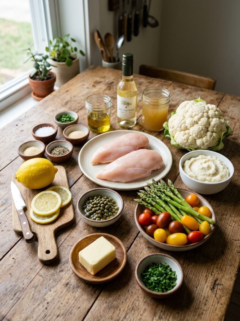 Chicken Piccata ingredients 202604102136
