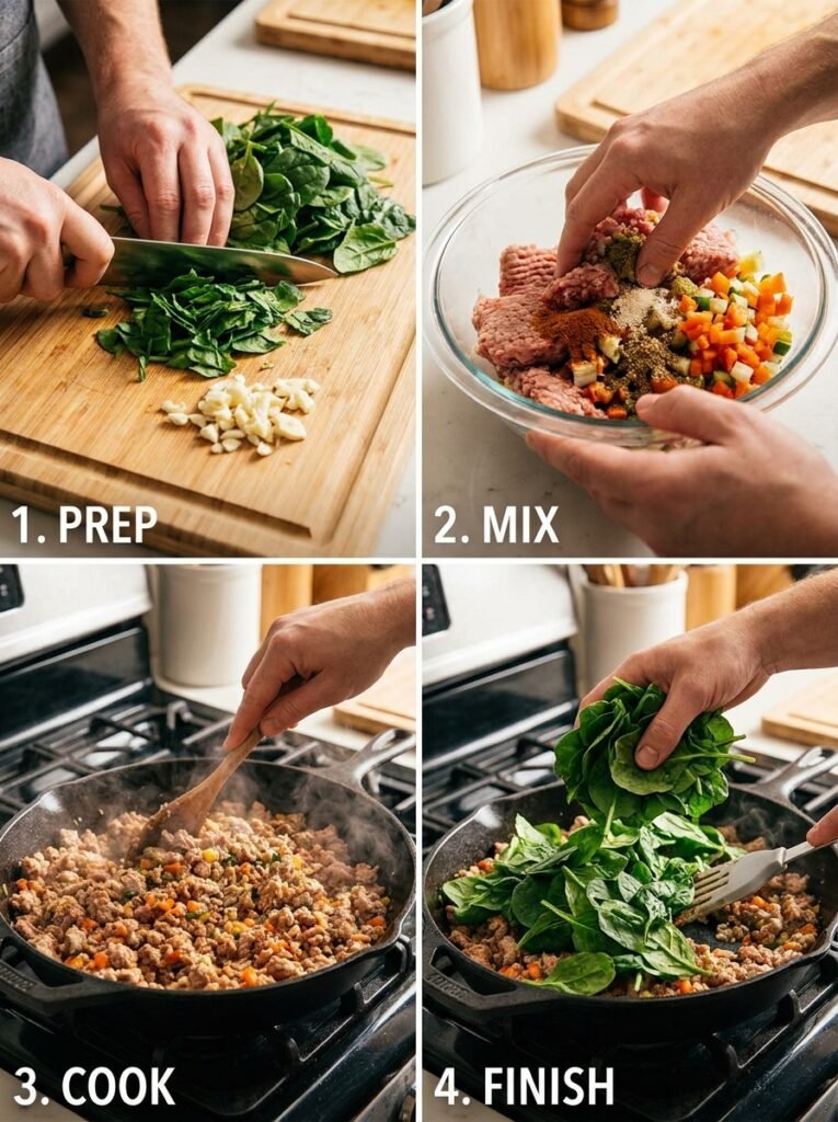 Keto Turkey Spinach 202604262024