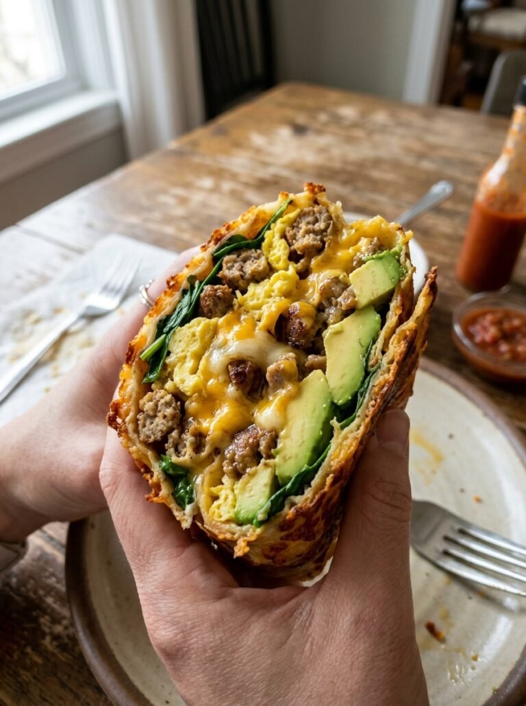 Keto breakfast burrito 202604221840
