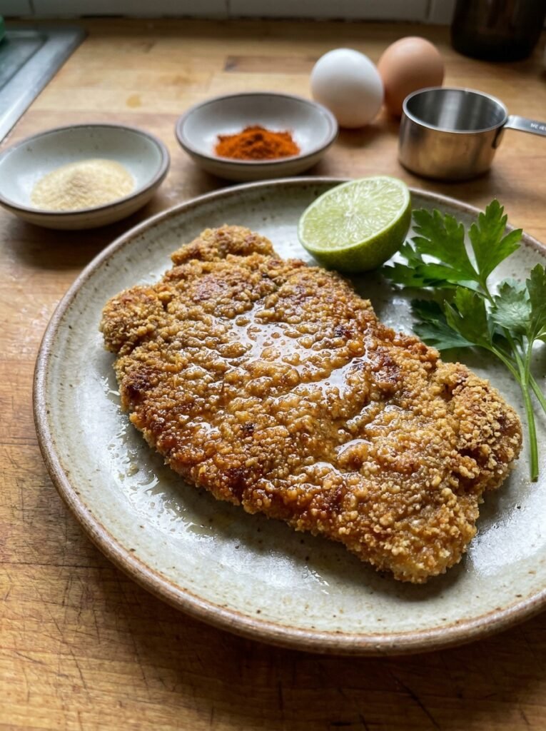 Pork schnitzel with 202604172306
