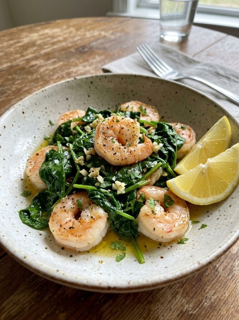 Shrimp spinach bowl 202604141950