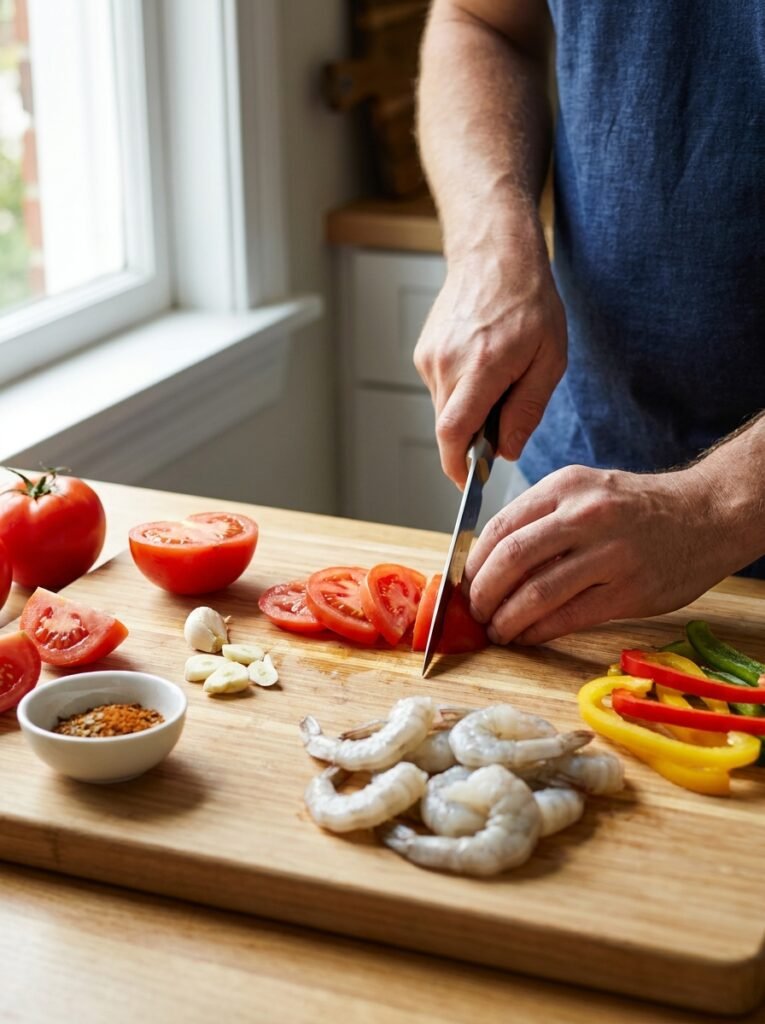 Shrimp tomato stir 202604241830