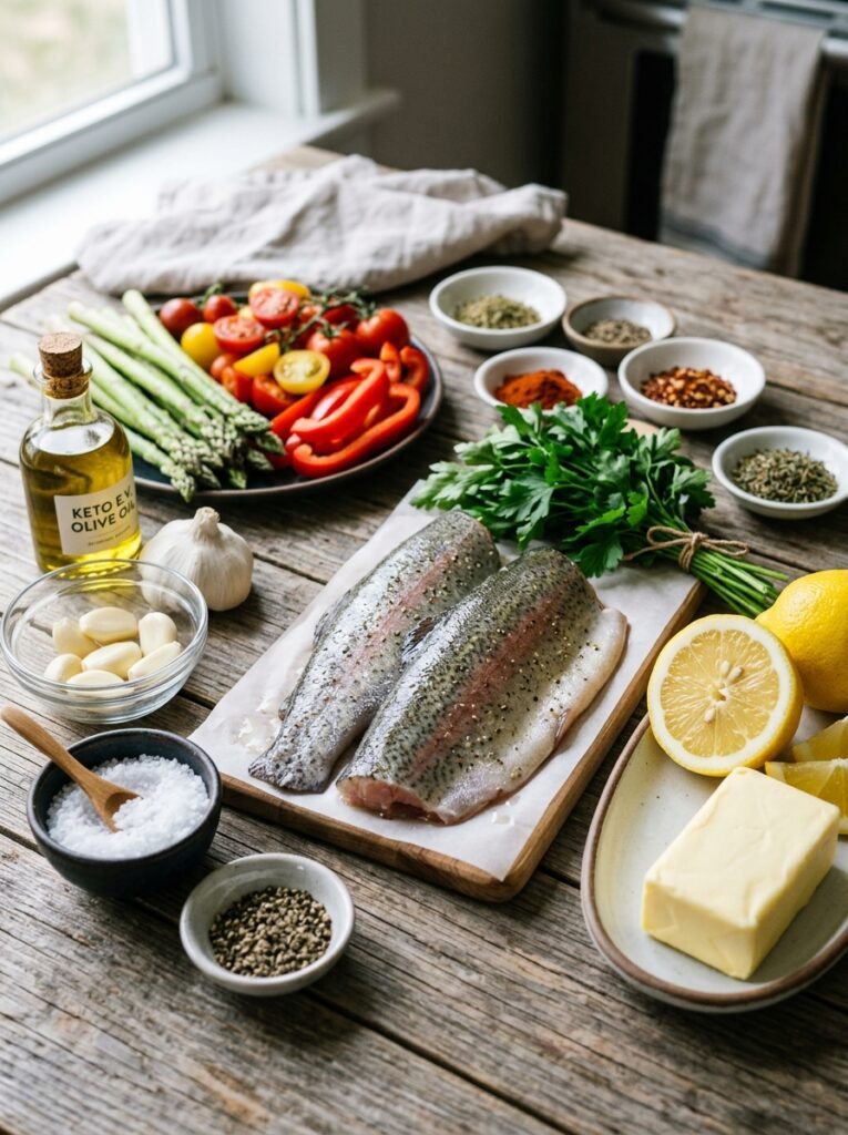 Trout ingredients arranged 202604141930