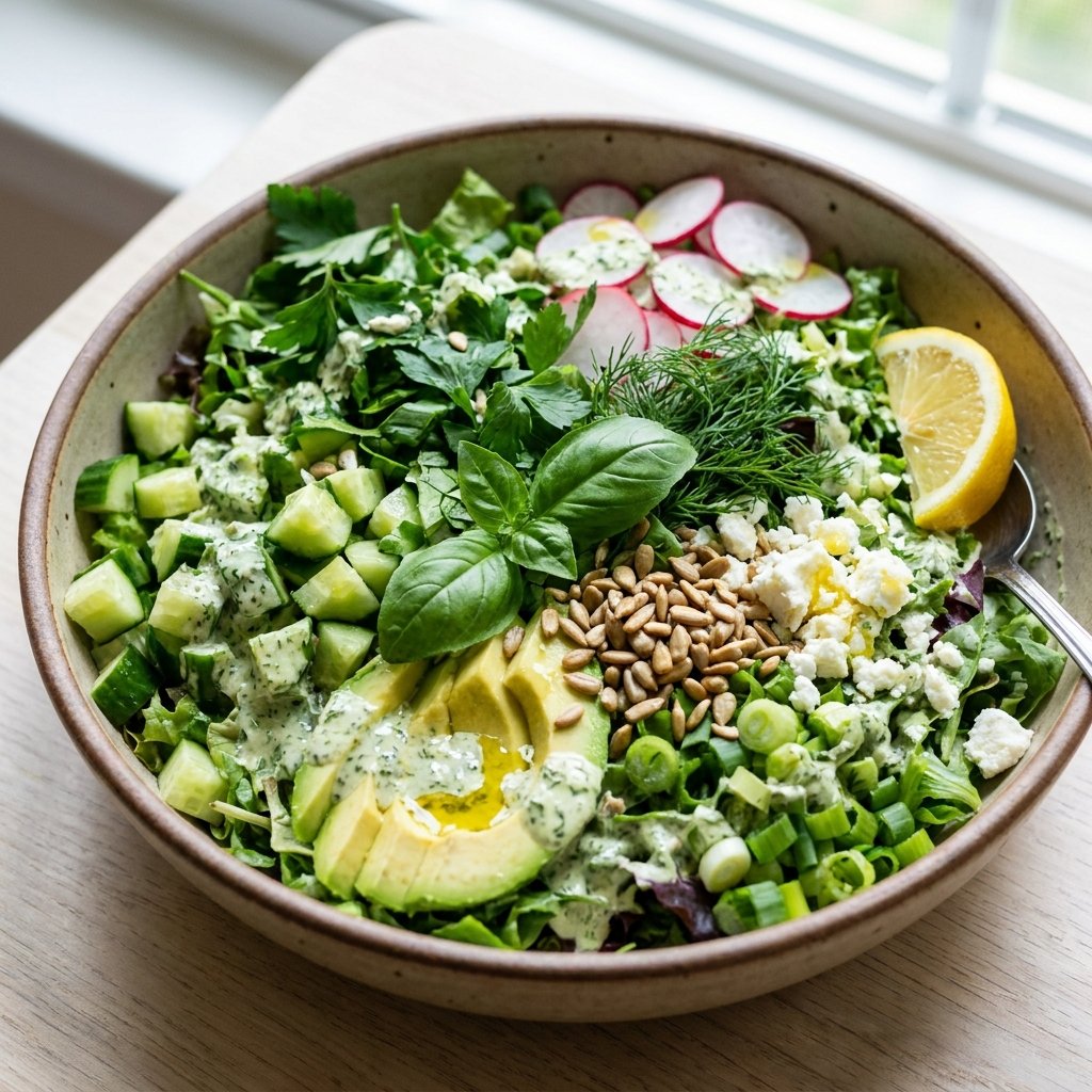 viral green goddess salad recipe