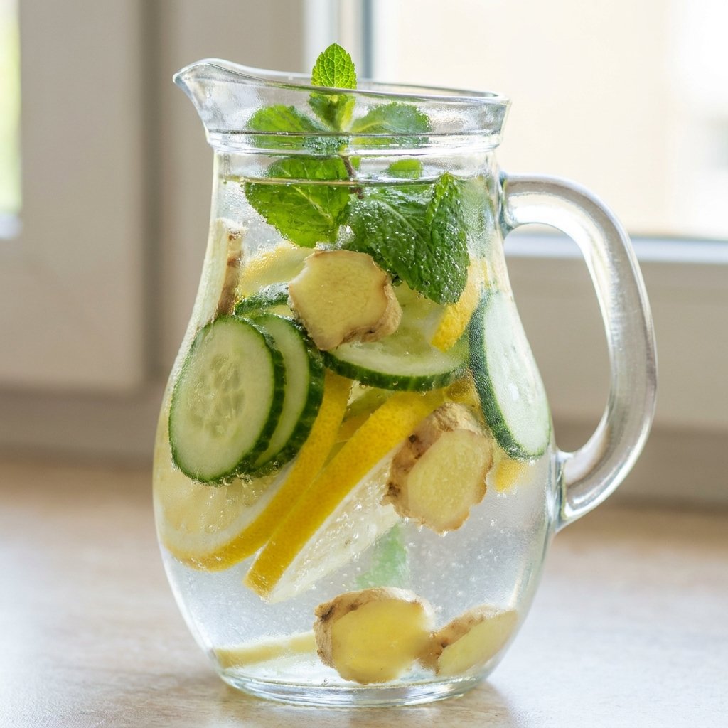 Lemon Ginger Cucumber Water Recipe: The Ultimate Detox Drink 2026 12 Lemon Ginger Cucumber Water Recipe