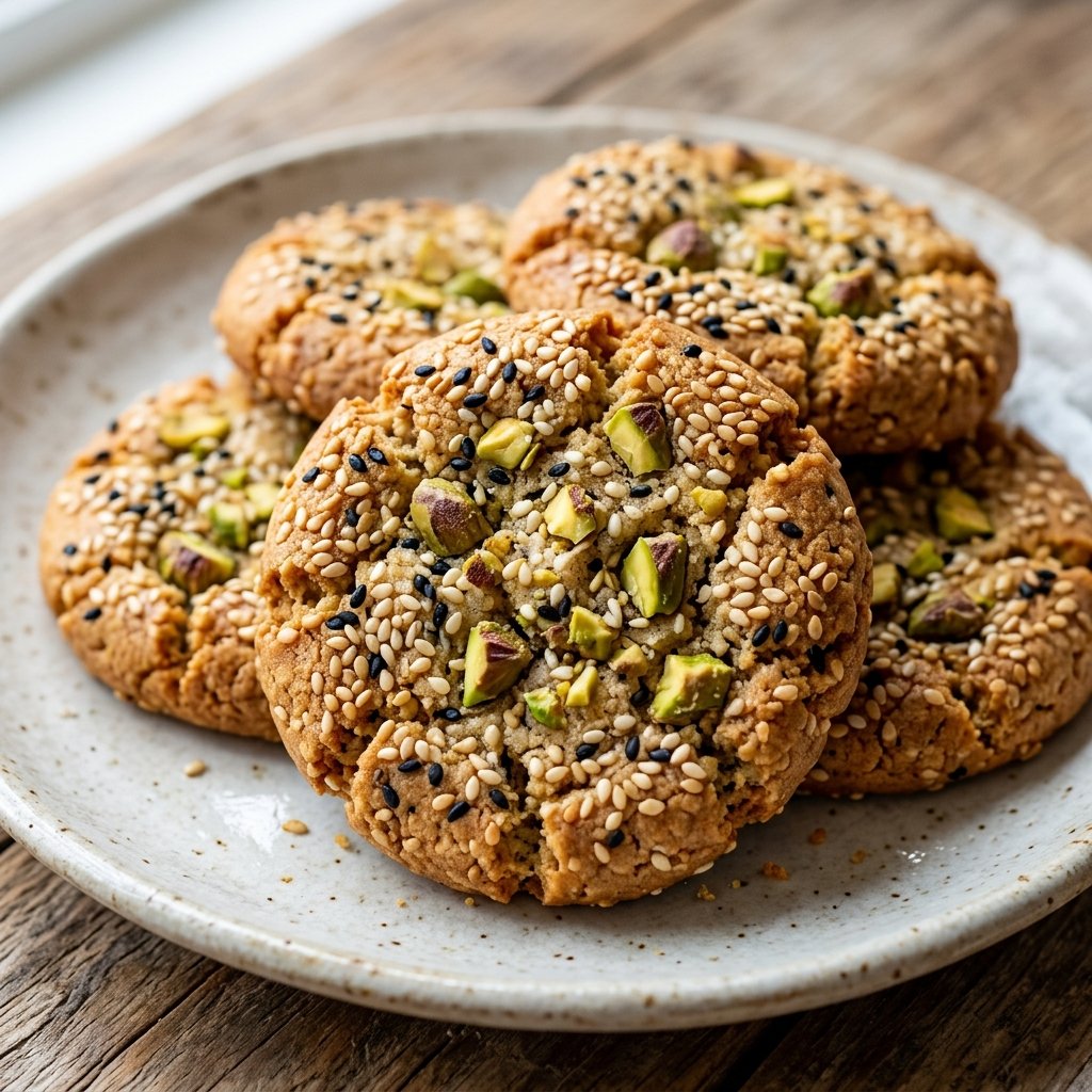 Sesame and Pistachio Butter Cookies Recipe: Nutty, Crunchy Homemade Treats 2026 12 Sesame and Pistachio Butter Cookies recipe