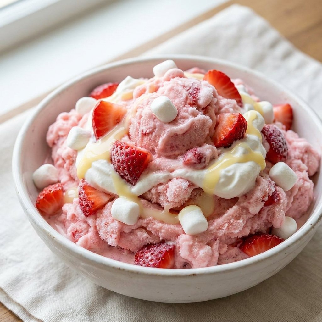 frozen strawberry fluff recipe