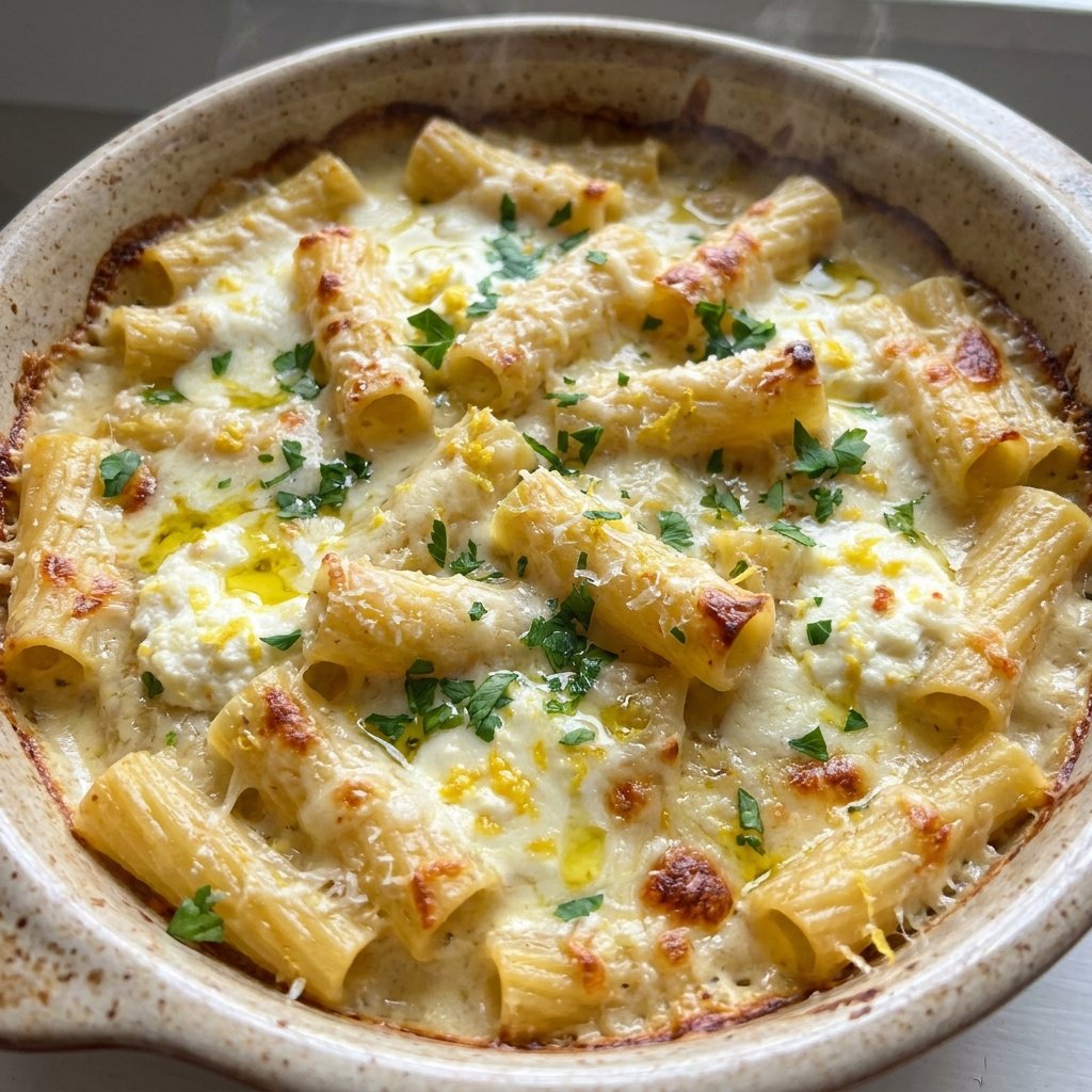 Lemon Ricotta Pasta Bake Recipe