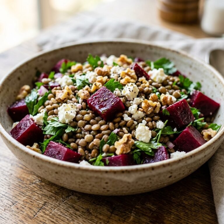 No-Cook Beet and Lentil Salad Recipe