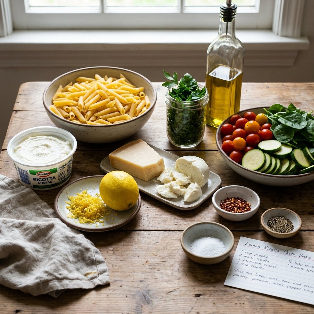 Lemon Ricotta Pasta Bake Recipe