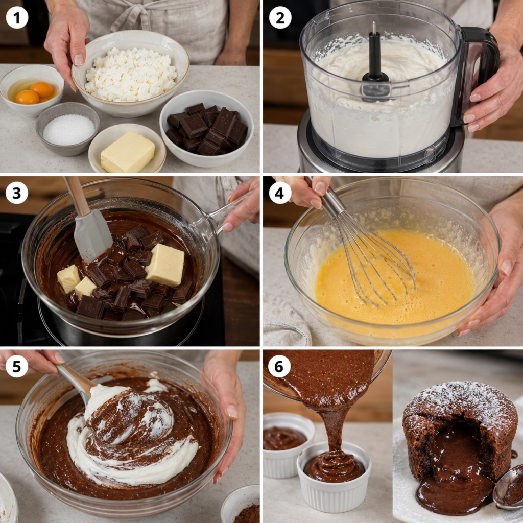 cottage cheese lava cake Recipe