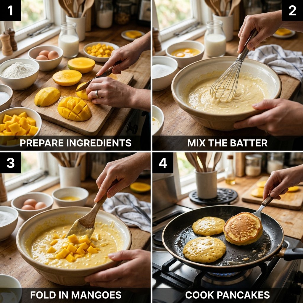 Mango Pancakes Recipe