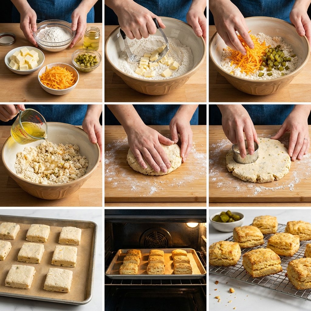 pickle cheese biscuits Recipe