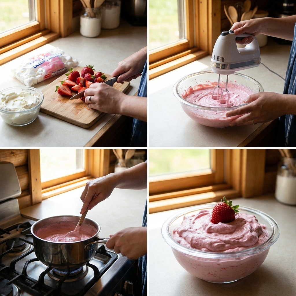 frozen strawberry fluff recipe