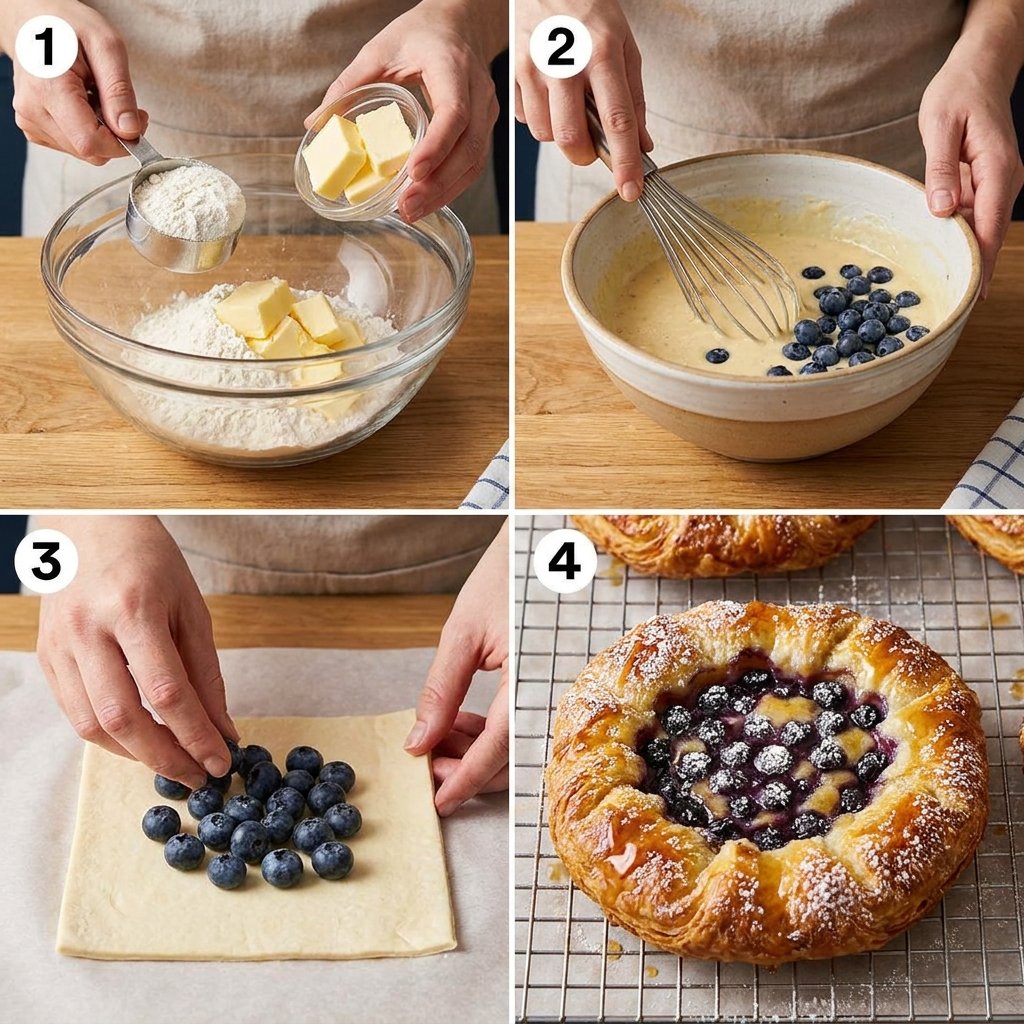 Blueberry Danish Tart Recipe