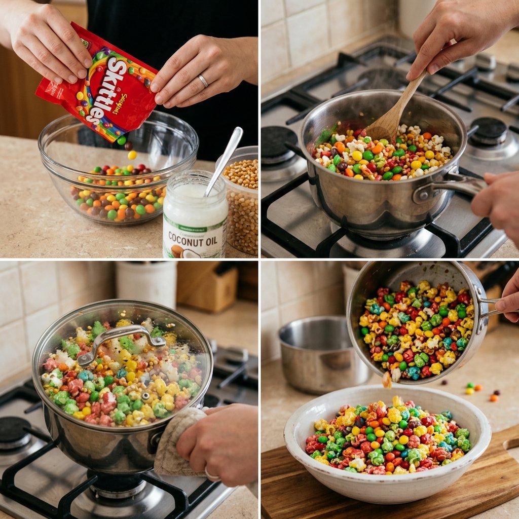 Viral Skittles Popcorn Recipe: A Sweet Colorful Treat 2026 14 Viral Skittles Popcorn Recipe