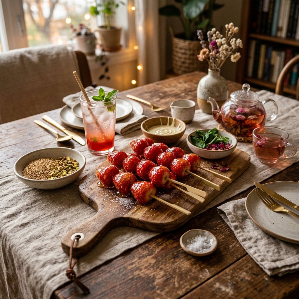Tanghulu Strawberries Recipe: Perfect Crunchy Fruit Snack 2026 15 Beginner tips include having all your skewers prepared before you even start the stove, as the sugar cooking process moves very quickly and requires your full attention throughout.