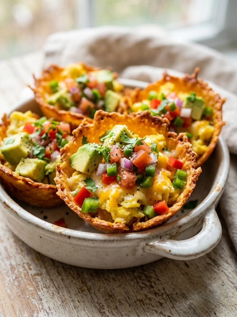 Home 5 Avocado egg breakfast taco cups 202606121251