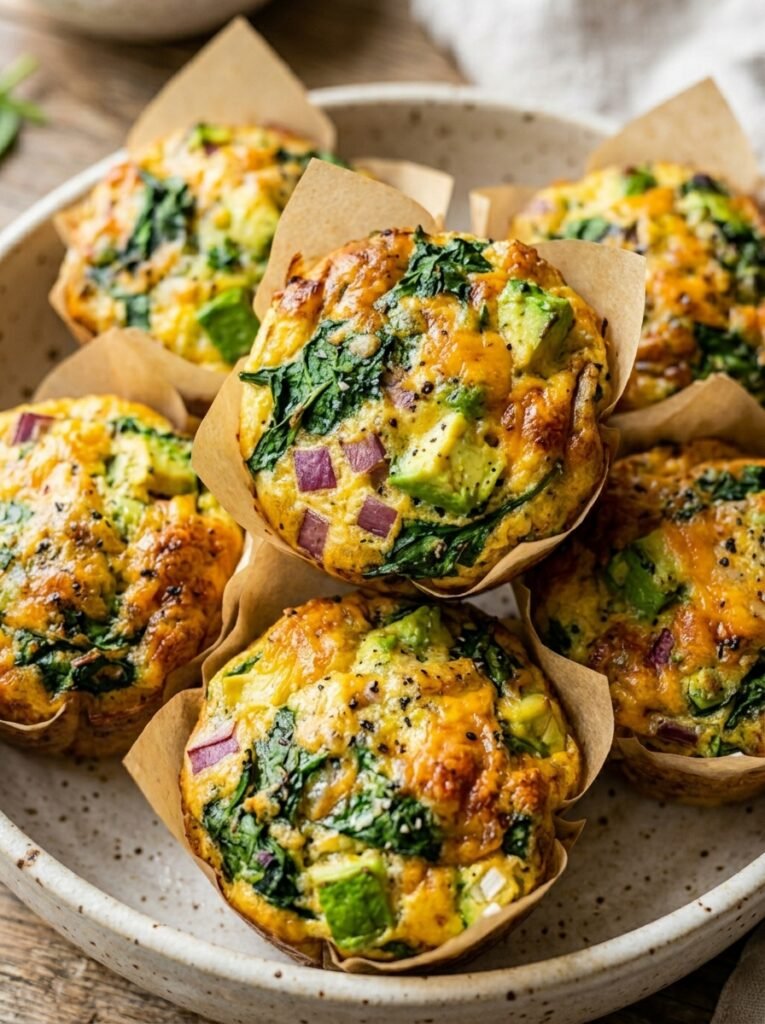 Avocado spinach egg muffins 202605242359