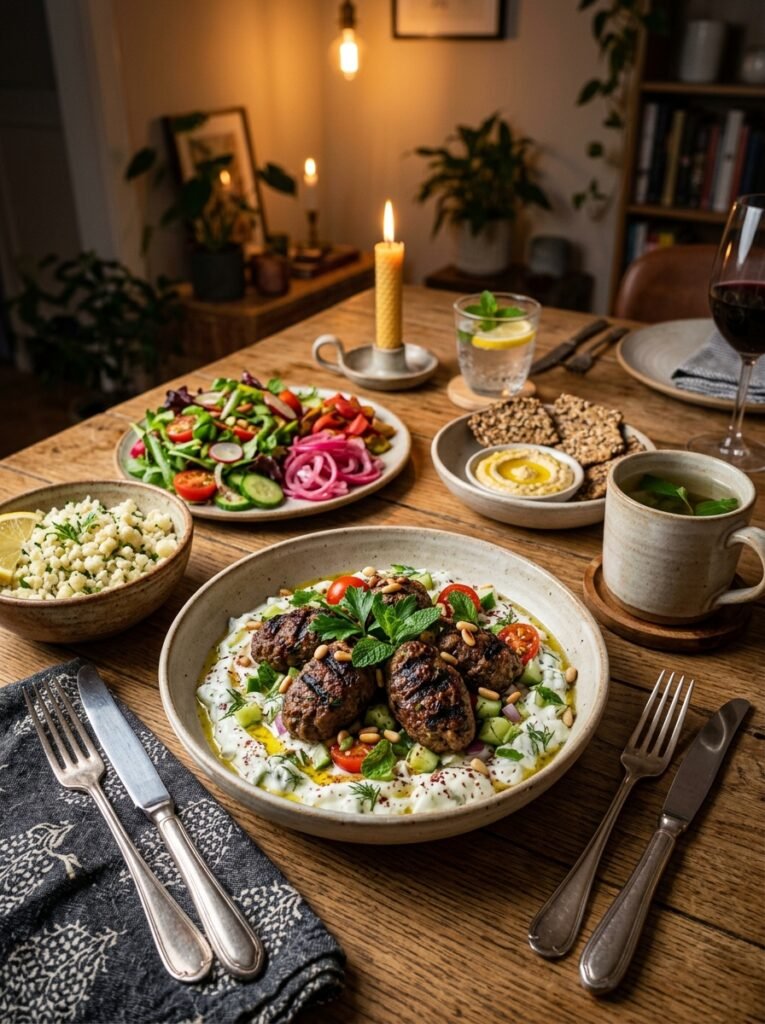 Beef kofta cucumber yogurt bowl 202606061834