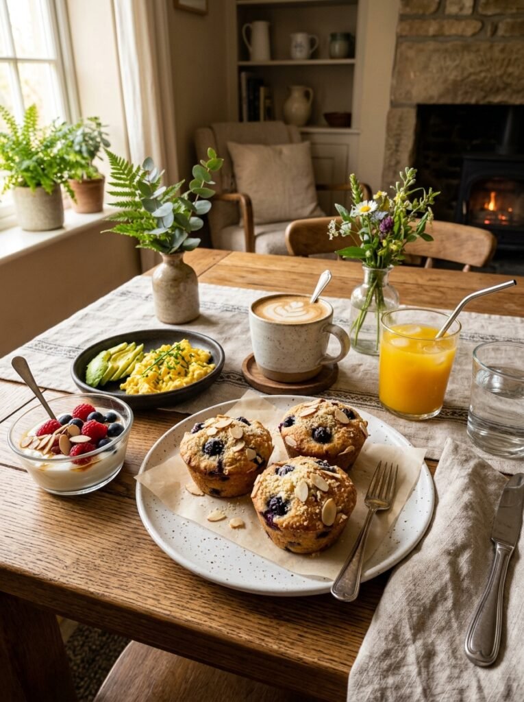 low carb blueberry almond breakfast muffins 15 Blueberry almond breakfast muffins 202605071811