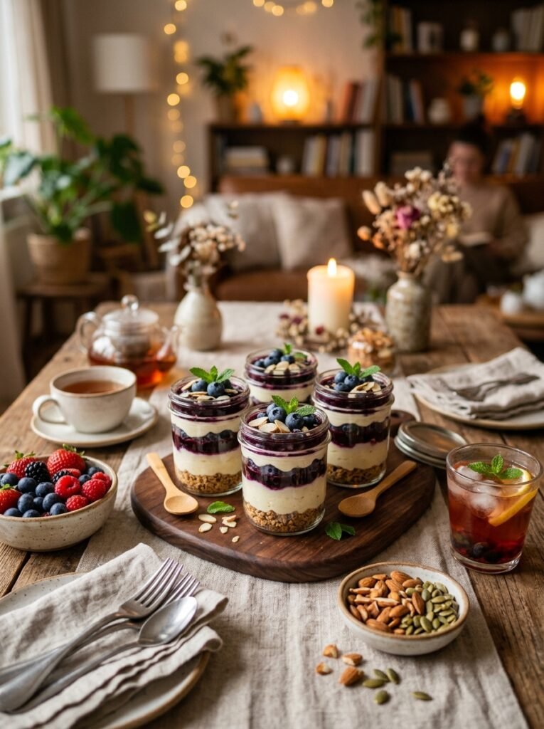 low carb blueberry cheesecake pudding cups 15 Blueberry cheesecake pudding cup… 202606121259