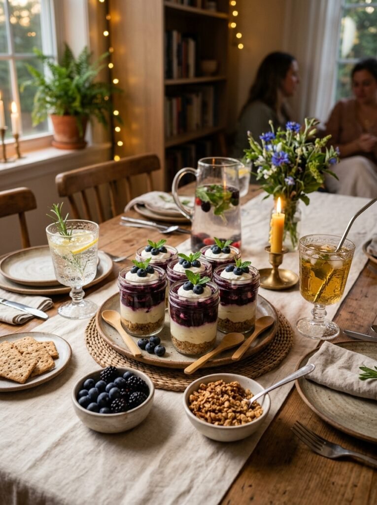 low carb blueberry cream pie jars 15 Blueberry cream pie jars setup 202606091418