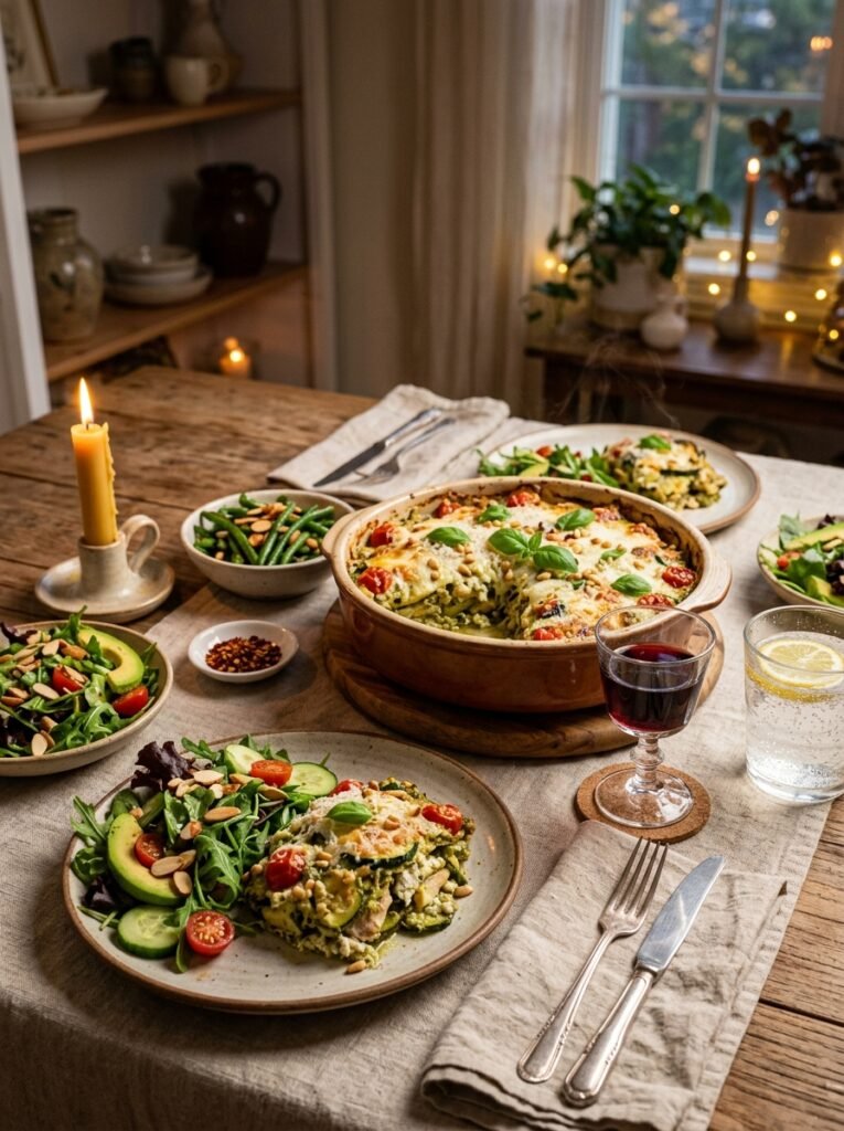 low carb chicken pesto ricotta zucchini bake 15 Chicken pesto ricotta zucchini bake 202606081510 3