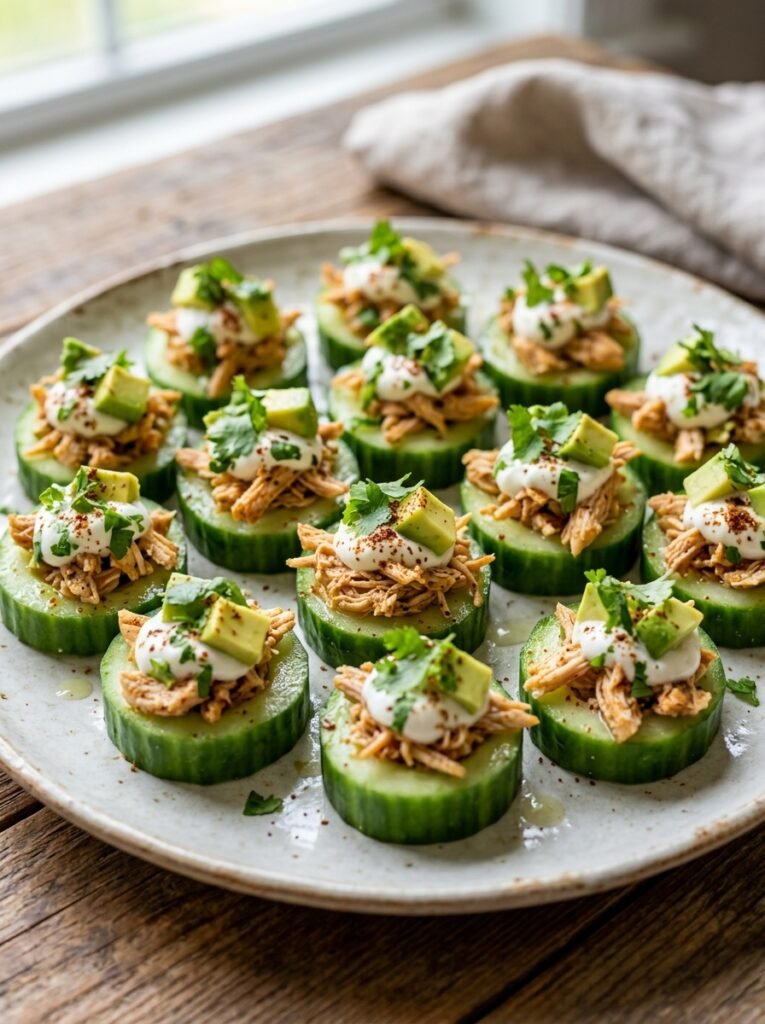 Chicken taco cucumber bites 202606031624