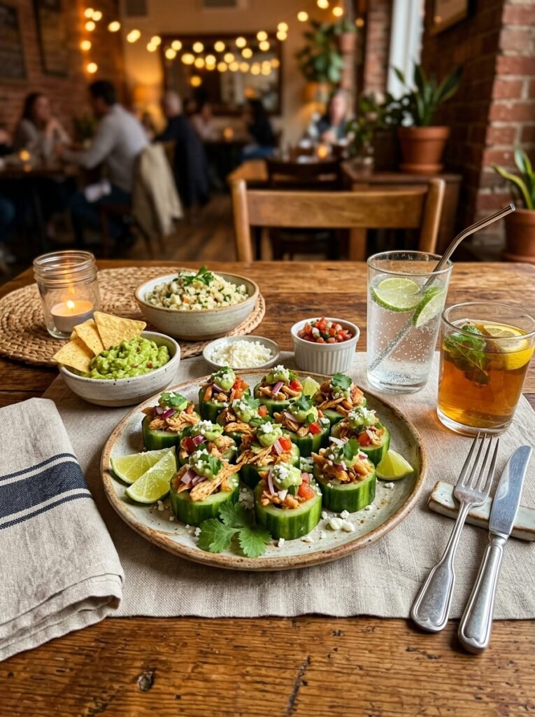 Chicken taco cucumber bites setup 202606031624