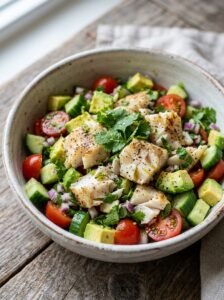 Cod cucumber avocado salsa bowl 202606101609