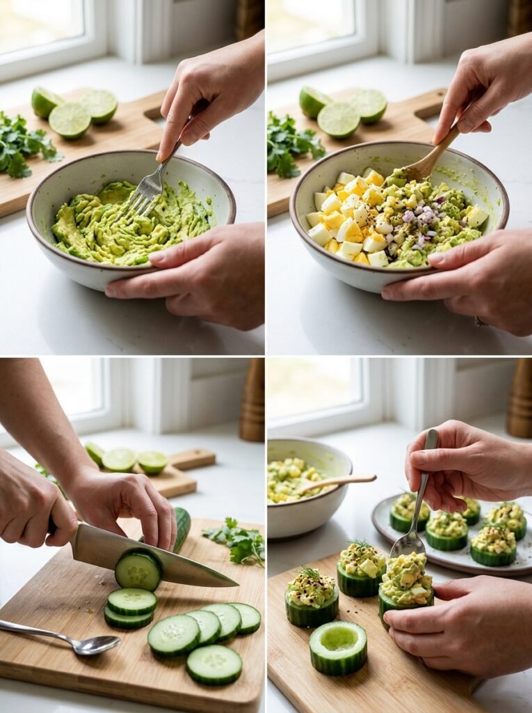 low carb avocado egg cucumber bites: A Quick Keto Snack 14 Cooking avocado egg cucumber bites 202606081516