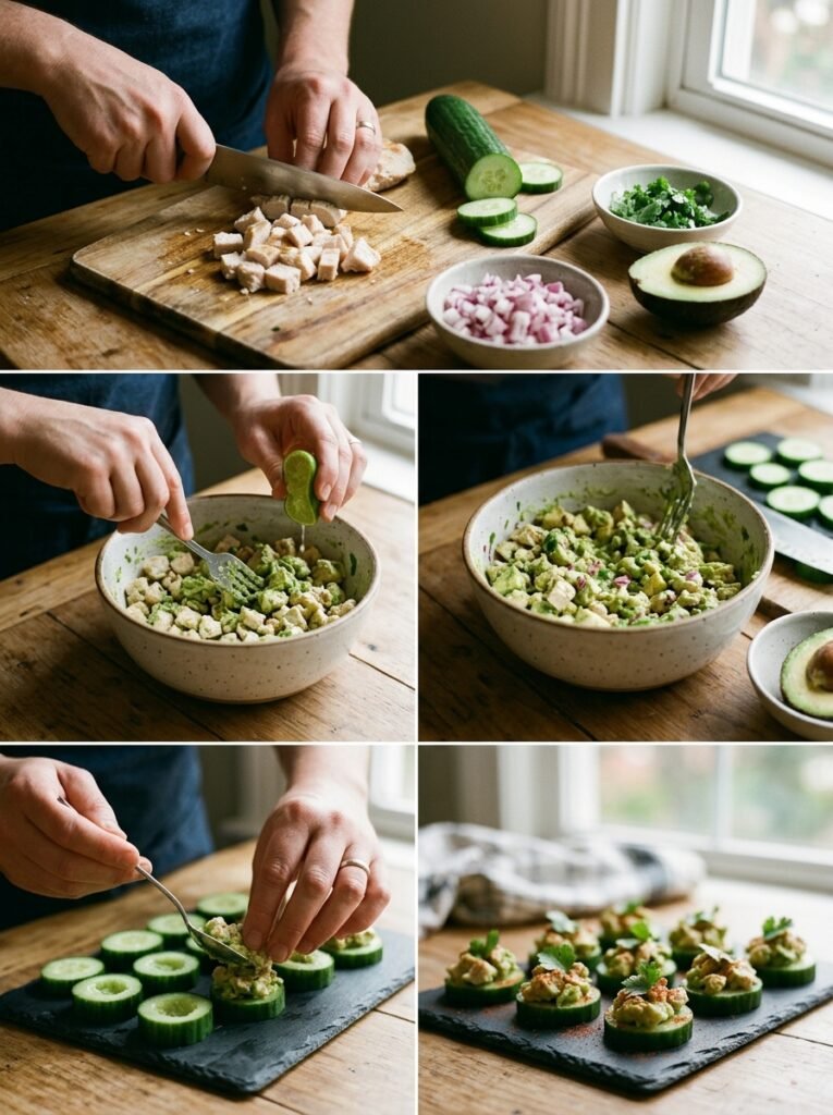 low carb chicken avocado cucumber bites: The Ultimate Healthy Snack 14 Cooking chicken avocado cucumber… 202605301414