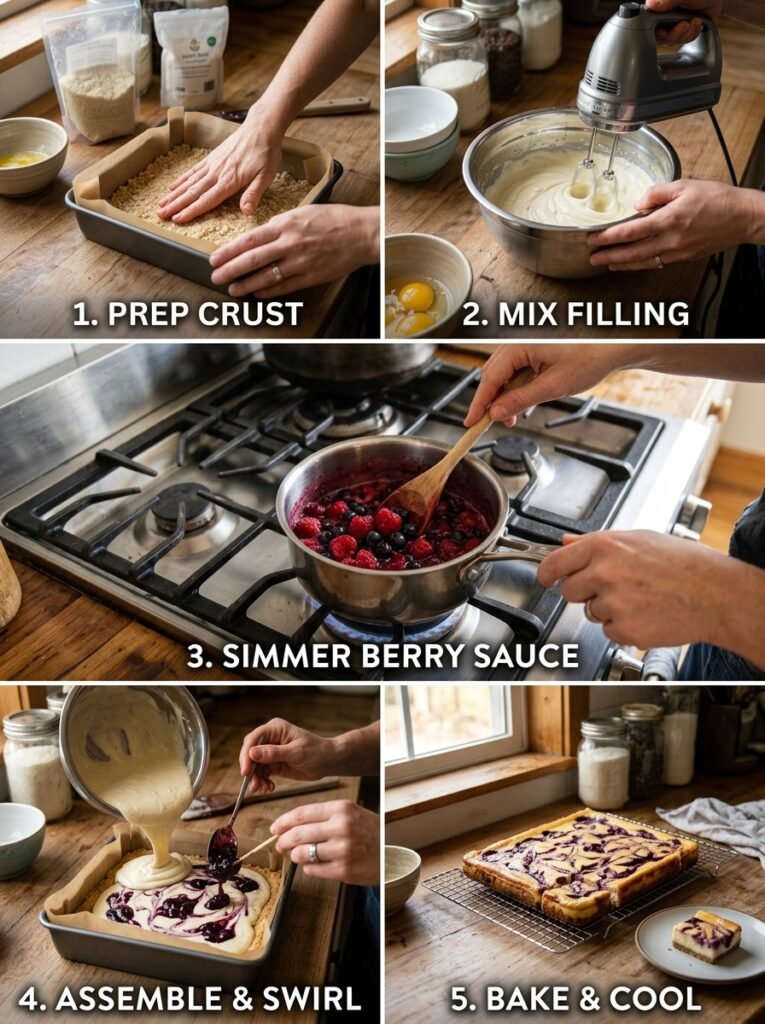 Cooking coconut berry cheesecake… 202606051528