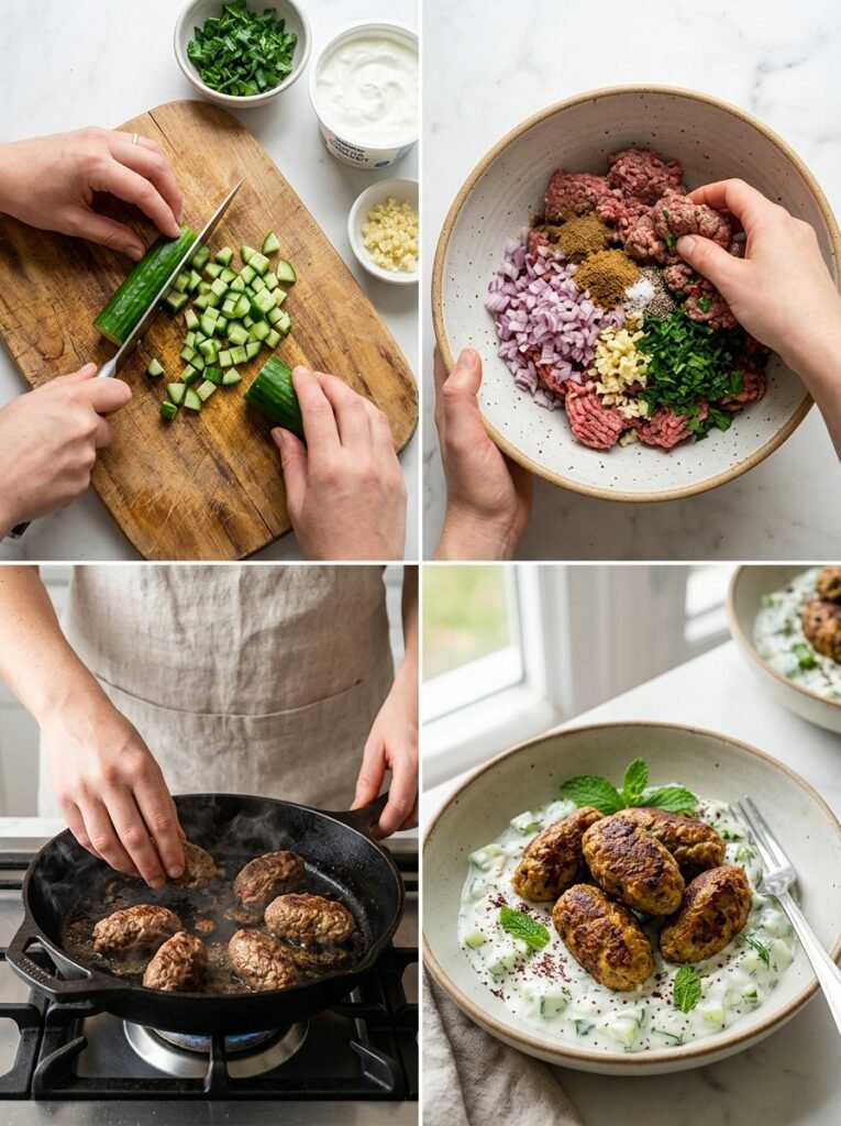 Cooking low carb beef kofta 202606061835