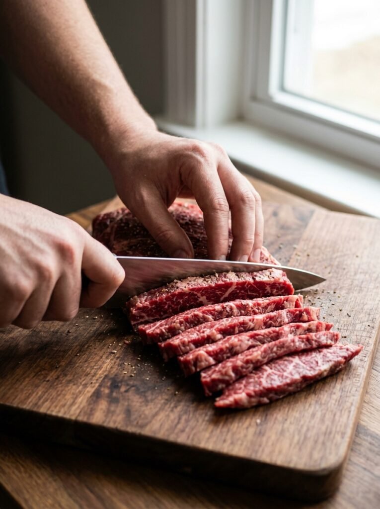 Cooking low carb steak zucchini 202605202351