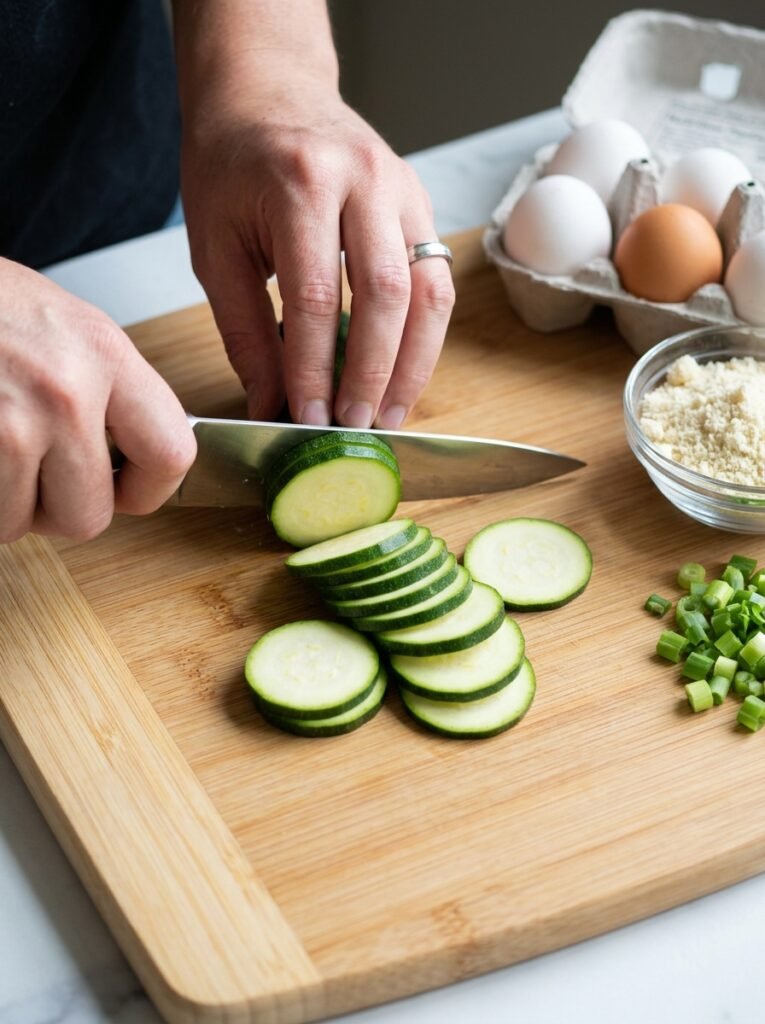 Cooking low carb zucchini egg 202606071459