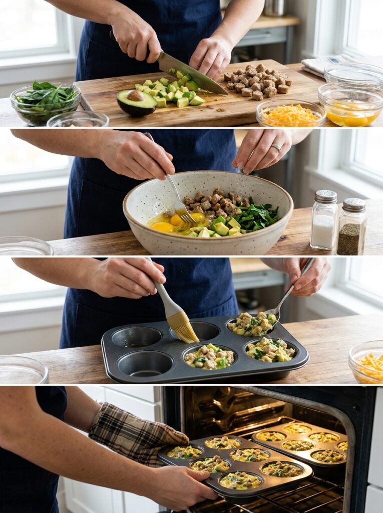 Cooking turkey sausage avocado e… 202606091412