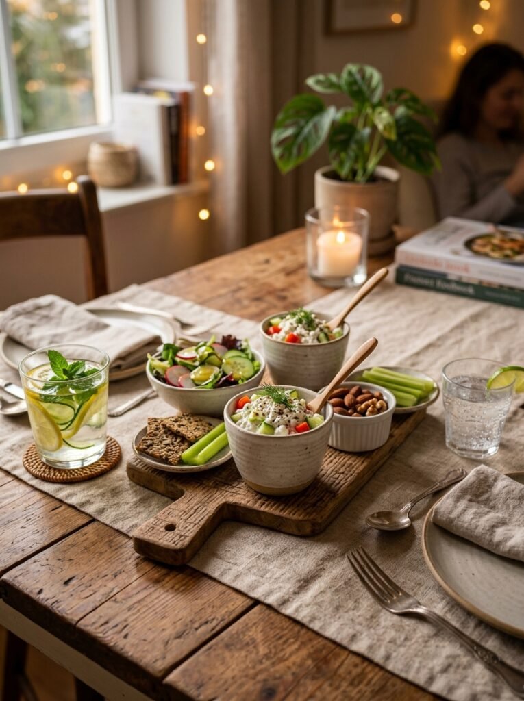 Cottage cheese veggie cups setup 202606021501