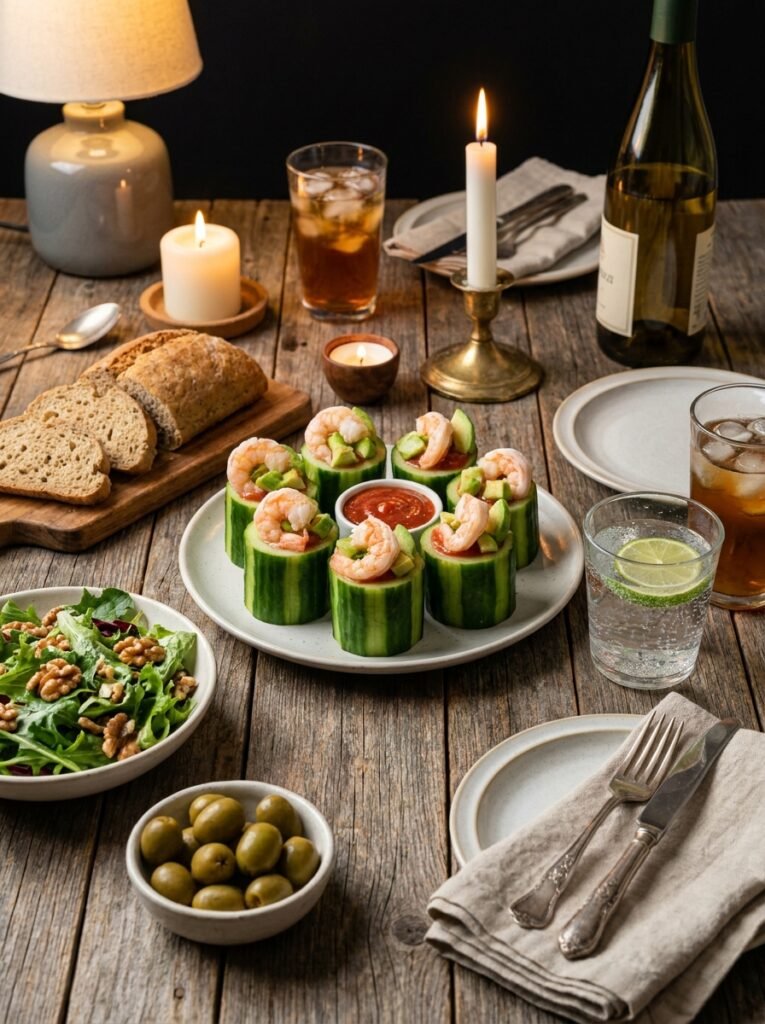 Low Carb Cucumber Shrimp Cocktail Cups 15 Cucumber shrimp cocktail cups 202605131526