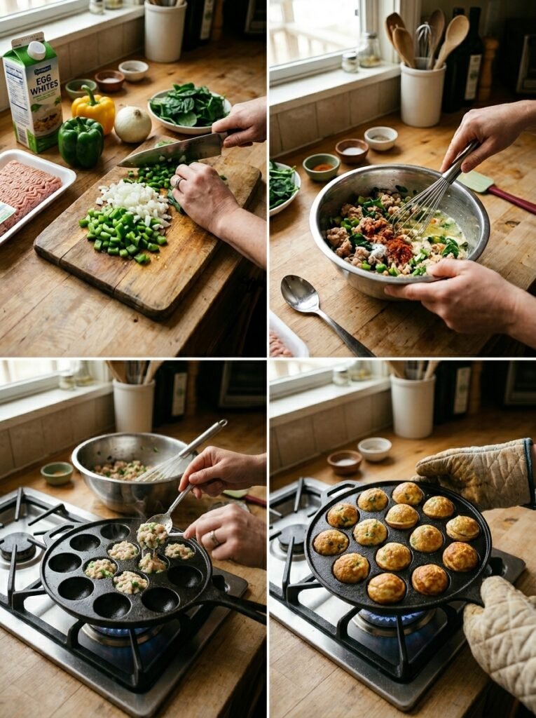 Egg white turkey muffins cooking 202605121419