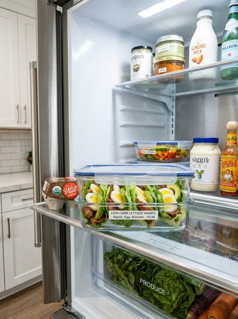 low carb bacon avocado egg lettuce wraps: A Complete Recipe Guide 16 Food storage containers fridge o… 202606031557