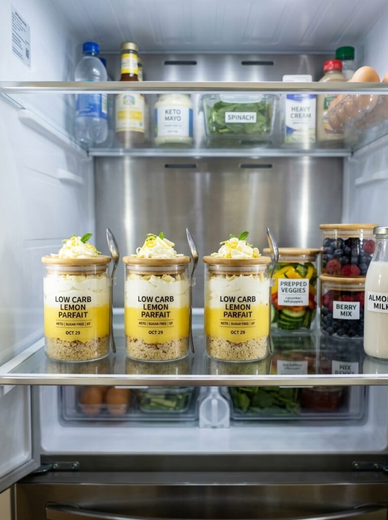 Low Carb Lemon Whipped Cream Parfait 16 Food storage containers low carb… 202606071504
