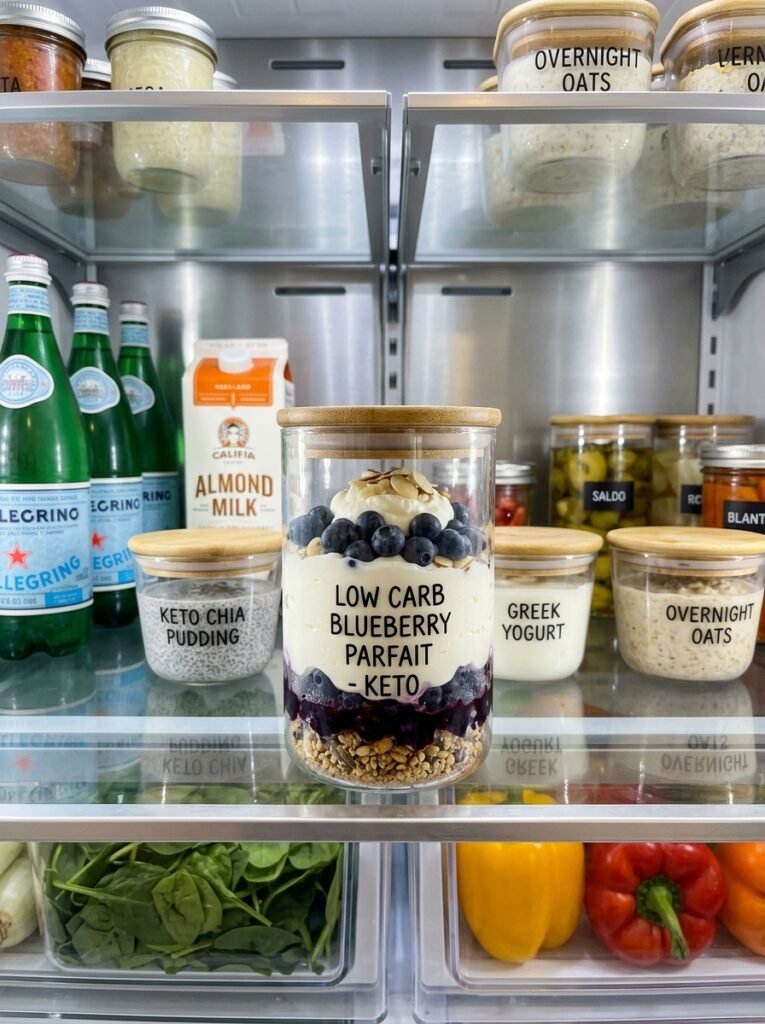 low carb blueberry whipped cream parfait 16 Food storage containers with par… 202605091635