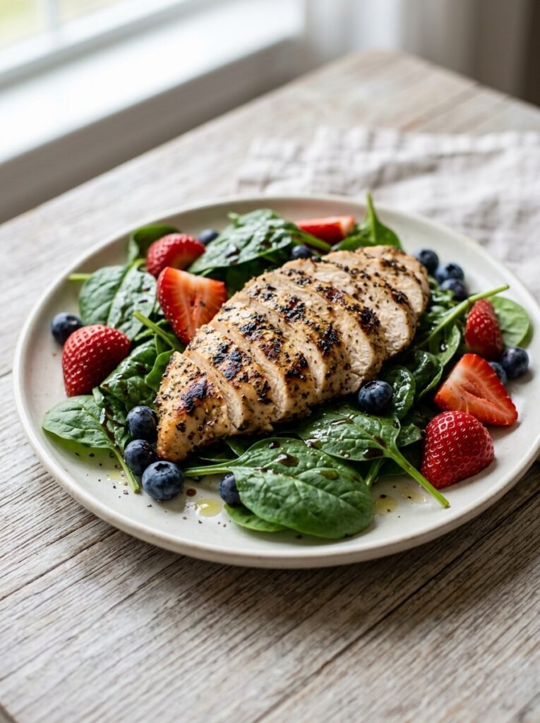 low carb grilled chicken berry spinach plate: A Complete Recipe Guide 12 Grilled chicken berry spinach plate 202606101534