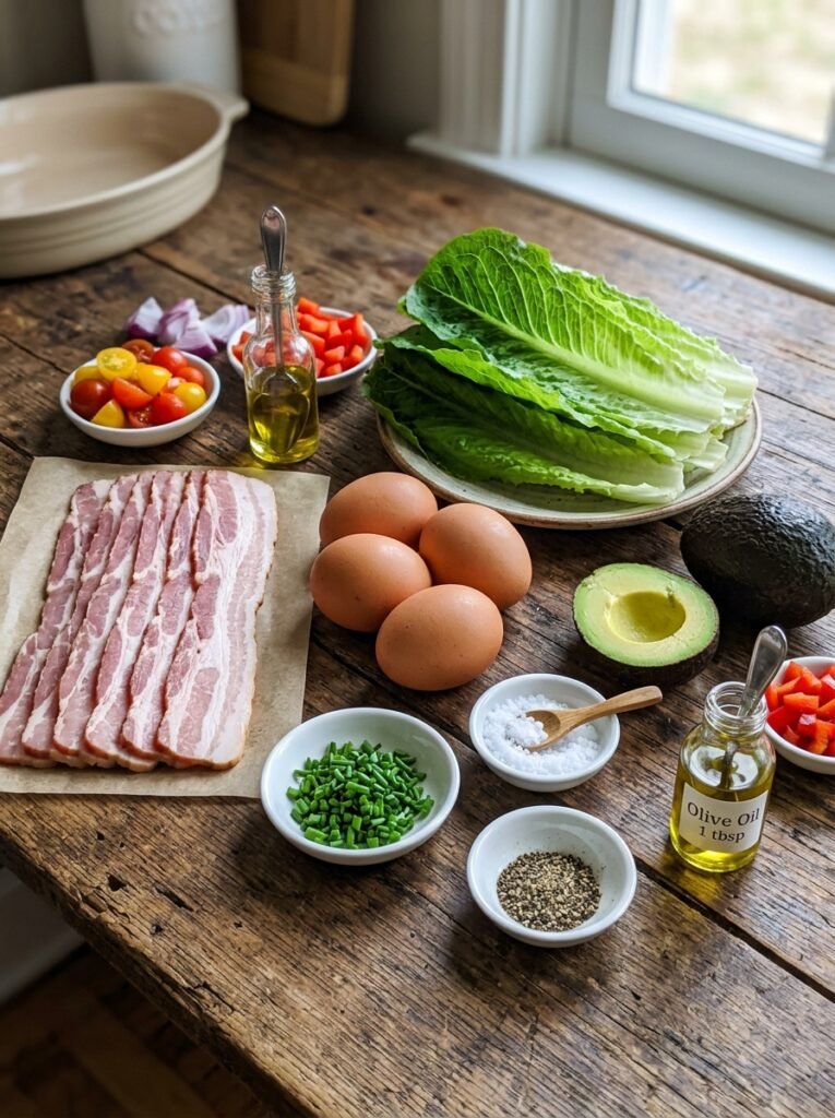 low carb bacon avocado egg lettuce wraps: A Complete Recipe Guide 13 Ingredients for bacon avocado eg… 202606031557