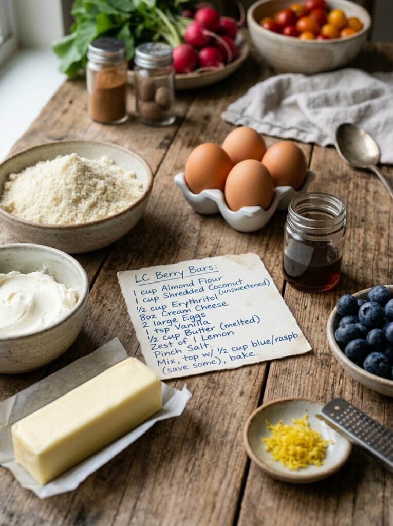 Ingredients for cheesecake bars 202606051528